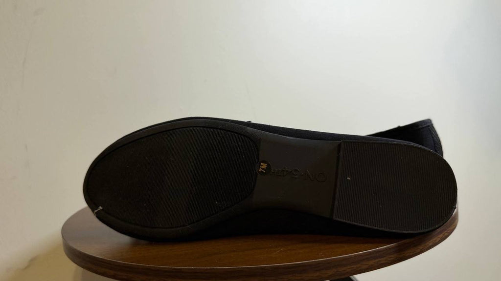 ON•34th Farrahh Flats 7M Black Fabric Sparkle Memory Foam NIB msrp$69.90