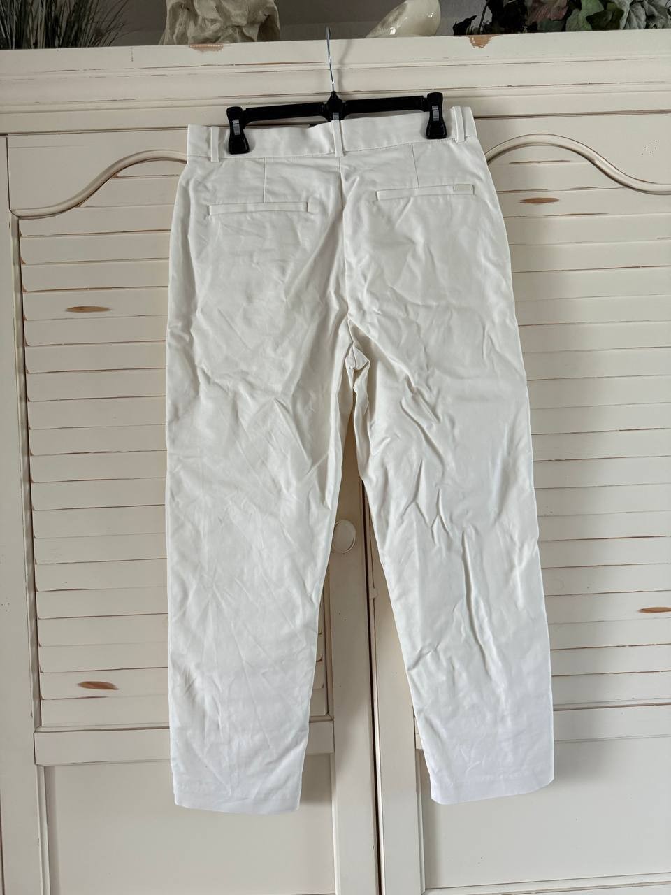 Calvin Klein Straight Fit Chino Pants White Size 10 Women New with Tags