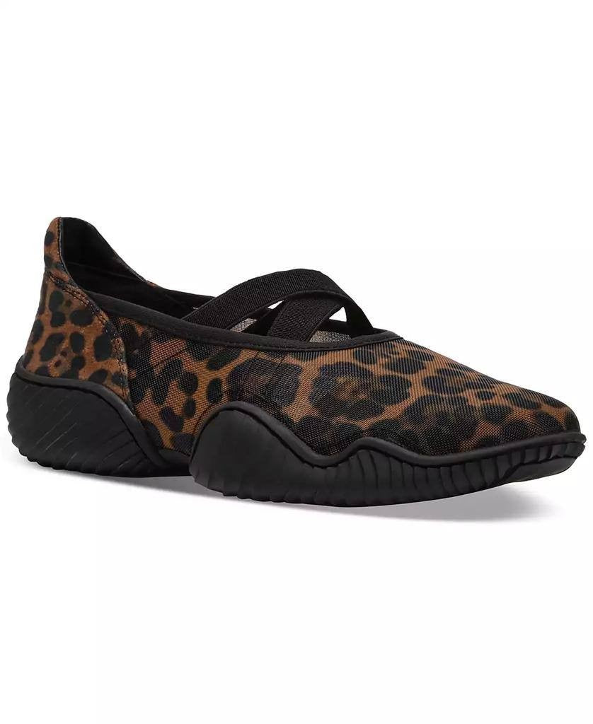 Steve Madden Women’s Vador Crossband Mary‑Jane Sneaker Flats Leopard Mesh 8 NIB