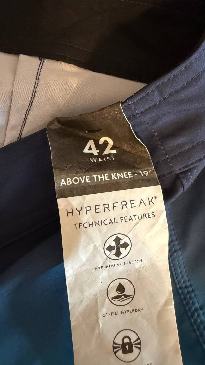 O’Neill Men’s Hyper Freak Heat Fade 19" Boardshorts Blue 42 $70 NWT