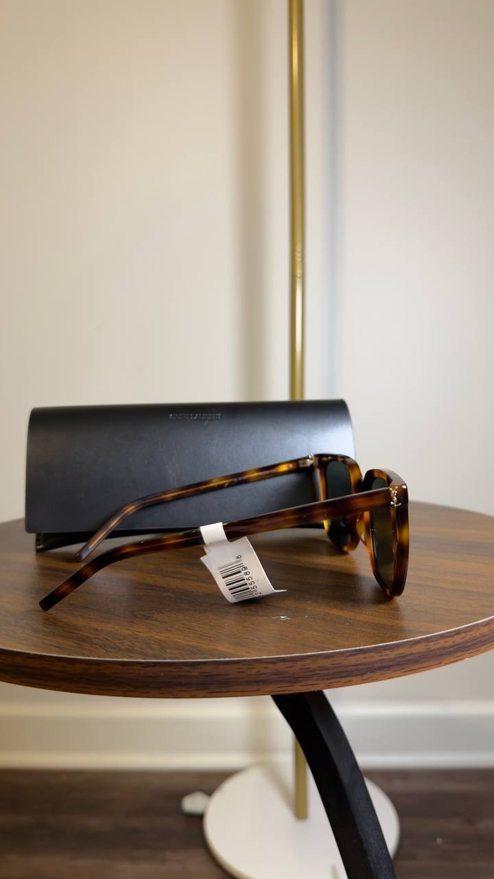 Saint  Laurent  SL  M146  003  Havana  Rectangular  Sunglasses  OS  NWT  $495  