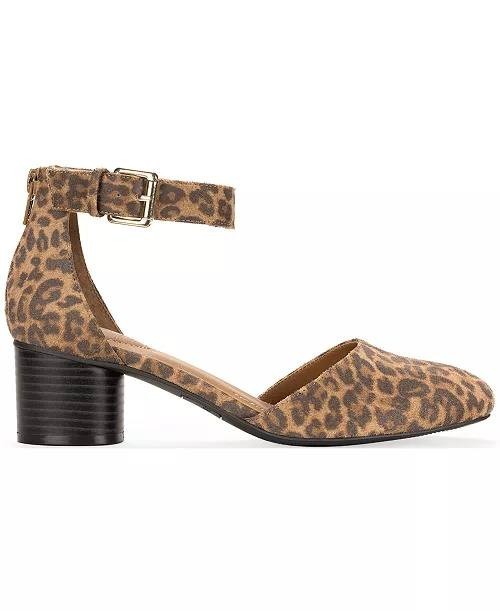 Style&Co Wild Leopard Fabric Dress Pumps 8M NIB MSRP $69.90