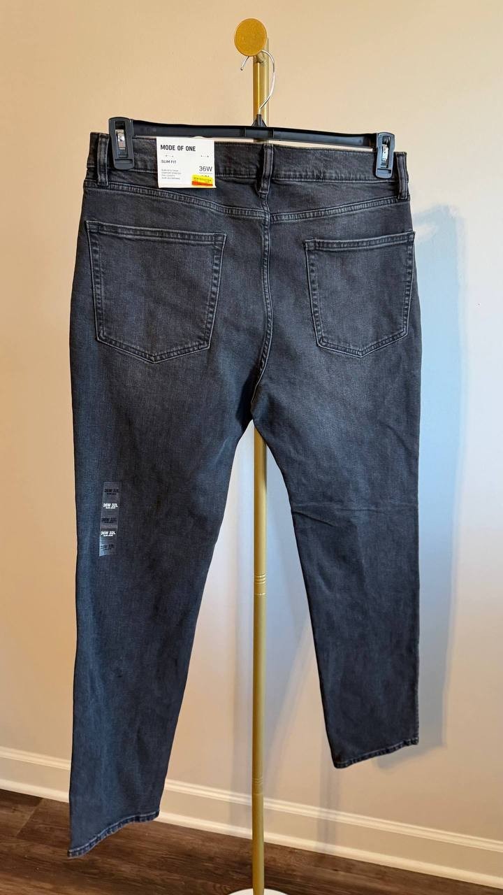 Mode of One Men’s Slim‑Fit Jeans Medium Blue 36W 32L $69.50 NWT