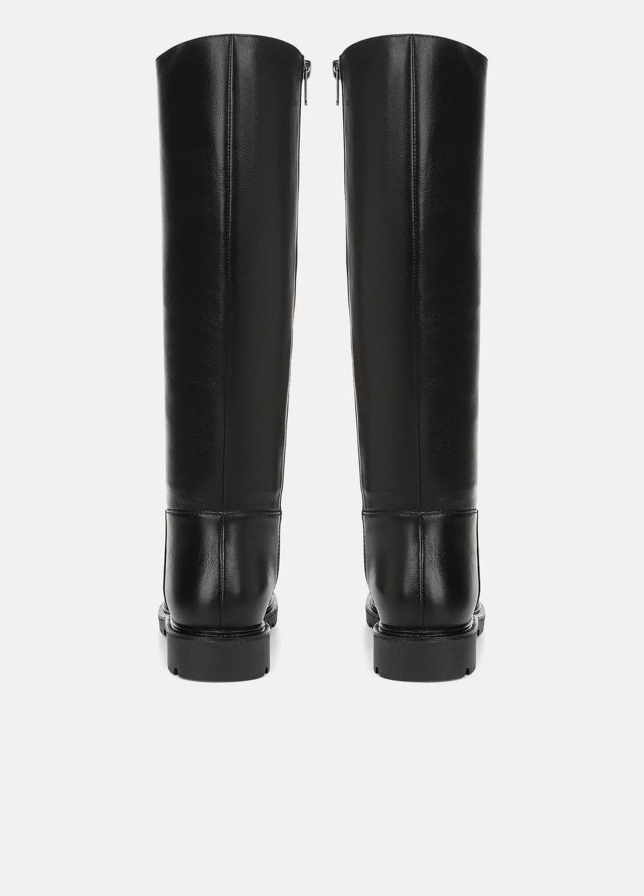 Vince  Leather  Riding  Boots  Black  9.5  M  New  $598