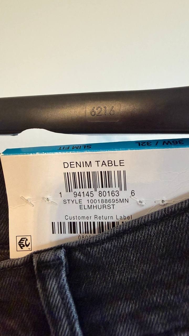 Mode of One Men’s Slim‑Fit Jeans Medium Blue 36W 32L $69.50 NWT