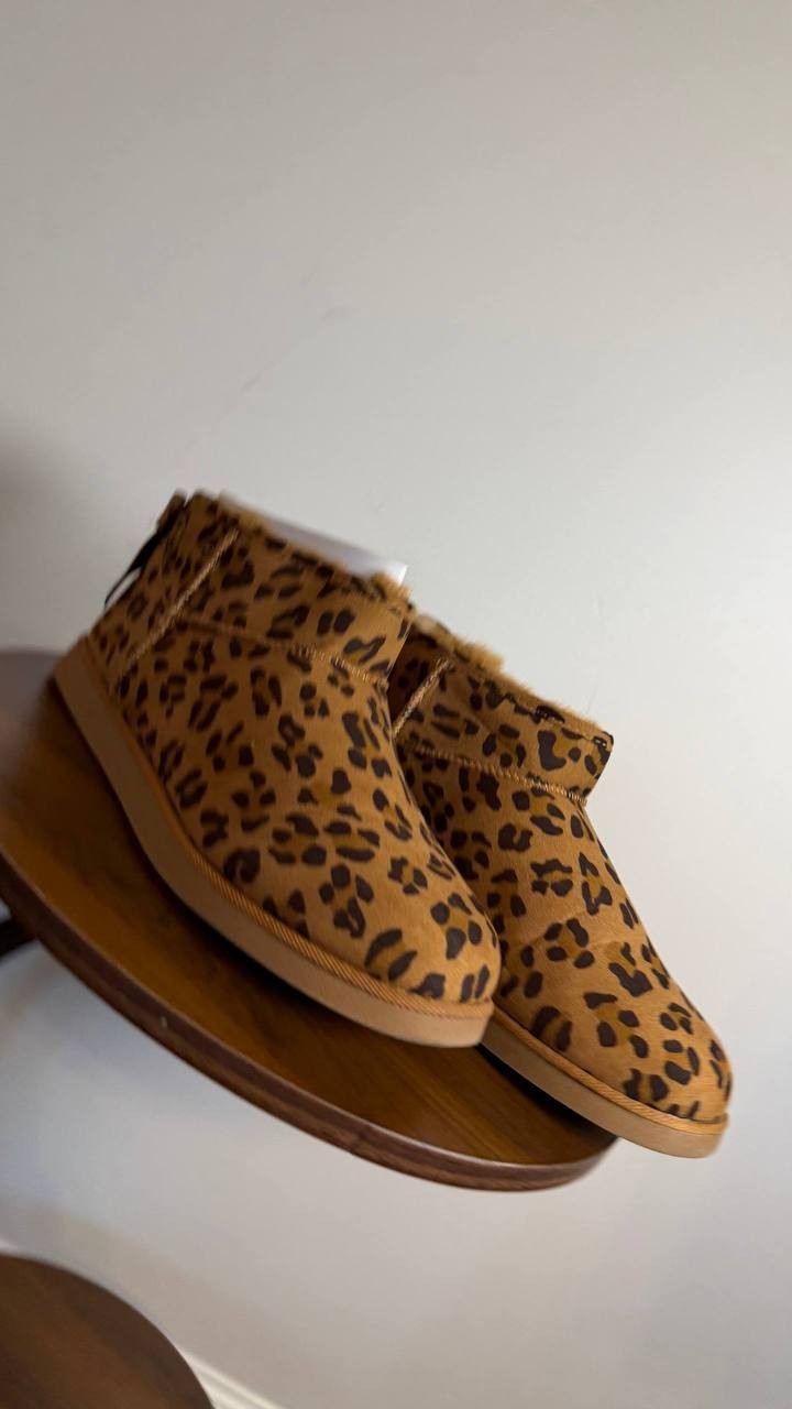 Juicy Couture Kelsey Booties 11 Leopard Round Toe Cold‑Weather NIB msrp$69
