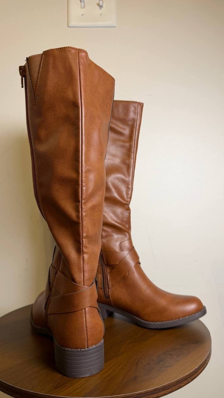 Style & Co Margoo Riding Boots Acorn Brown Women’s 5M NWB $79.90