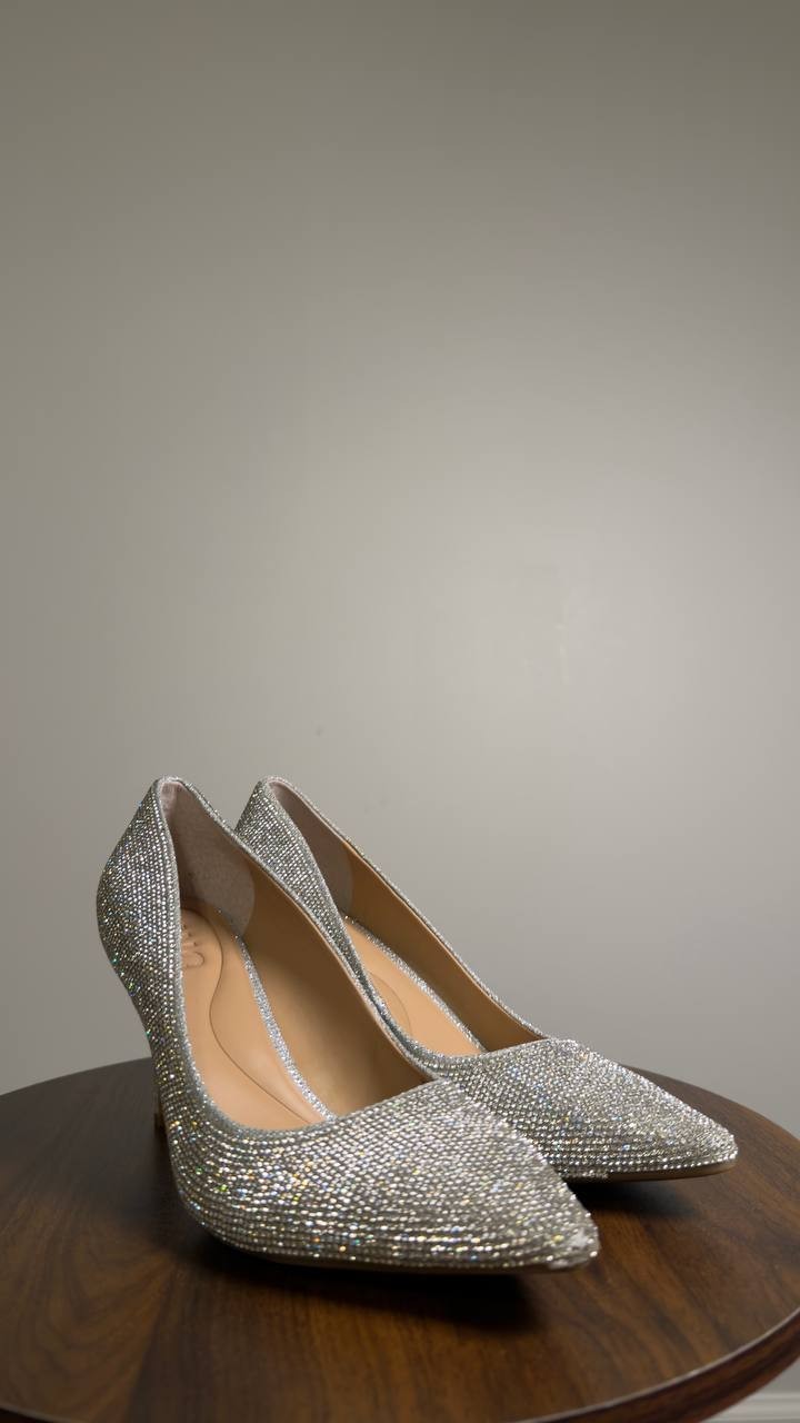 I.N.C.  International  Concepts   Pumps  Silver  Crystal  8M  New  $89.90