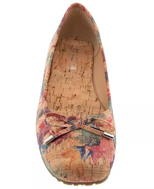 Reaction  Kenneth  Cole  Ballet  Flats  Pansy  Floral  Cork  7  M  New  $69