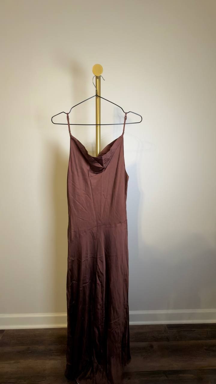ASTR the Label Glynis Sleeveless Viscose Dress Mulberry L NWT $109