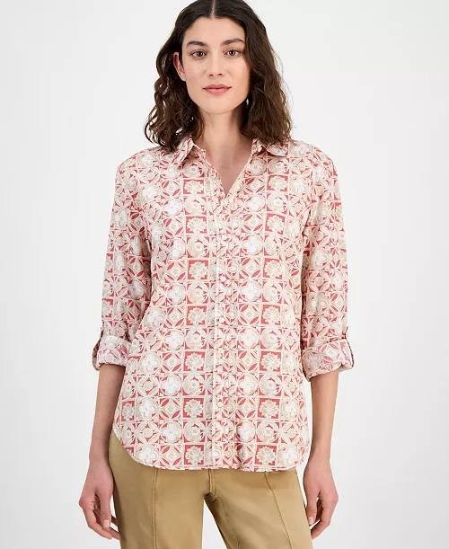 Nautica Jeans Button‑Front Roll‑Tab Shirt – Size XL – NWT – $59.50