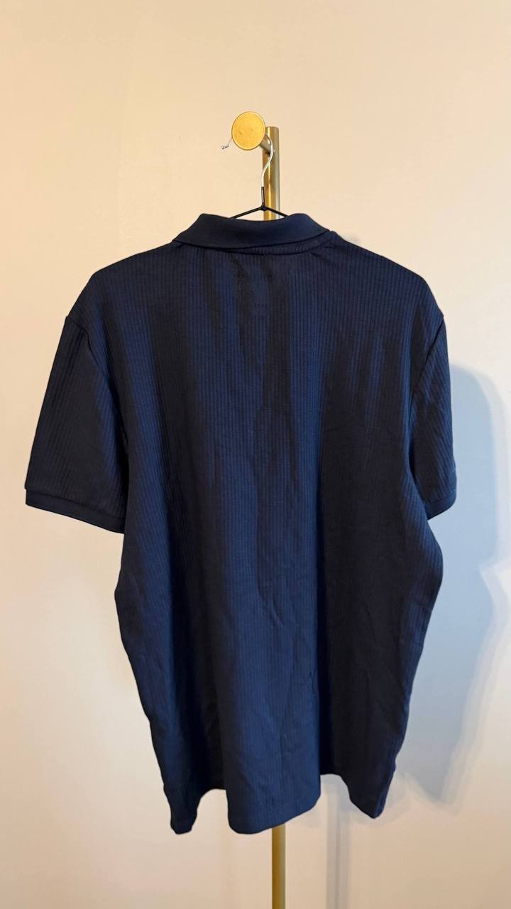 Calvin Klein Men’s Classic Fit Polo Shirt Navy M 100% Cotton NWOT