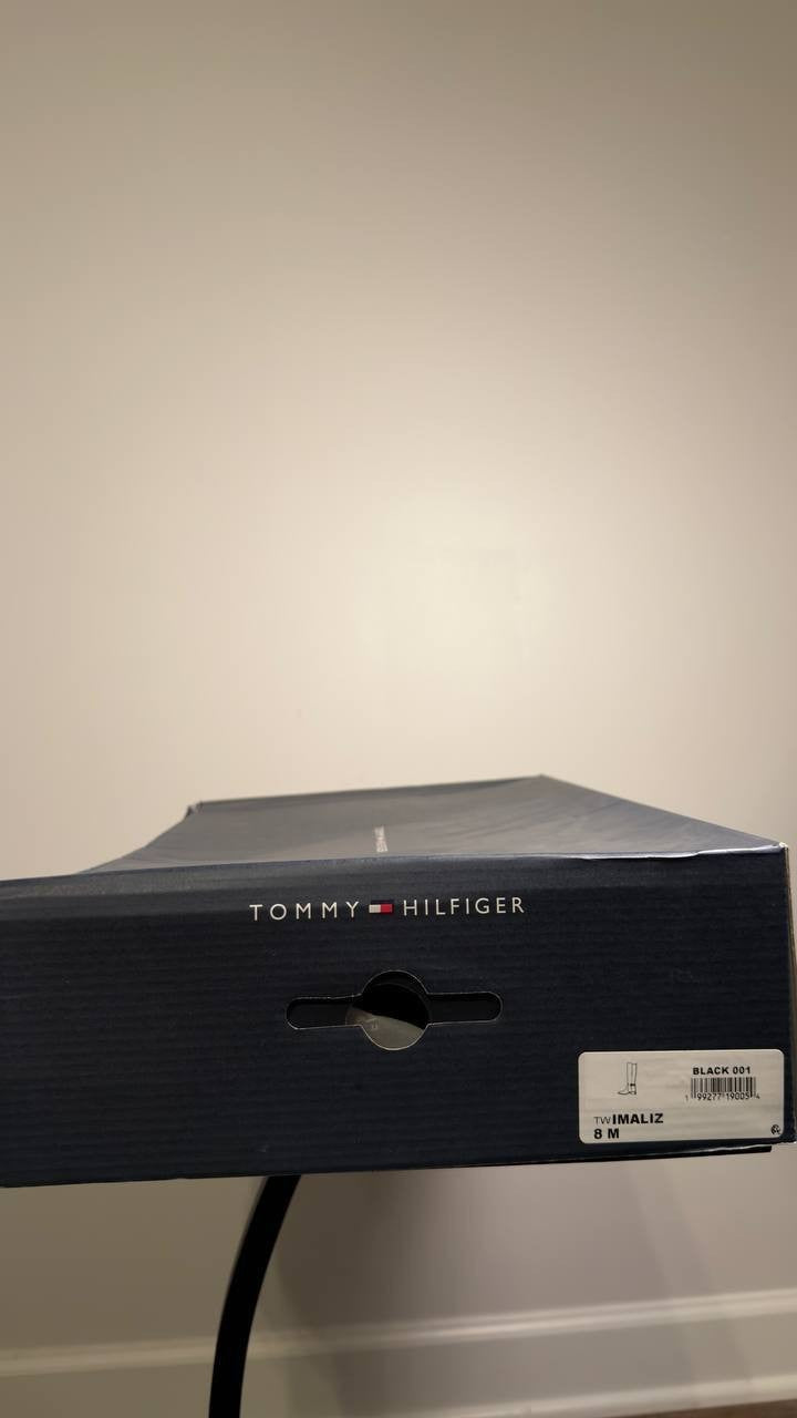 Tommy  Hilfiger  Riding  Boots  Black   8M  New  With  Box  $159
