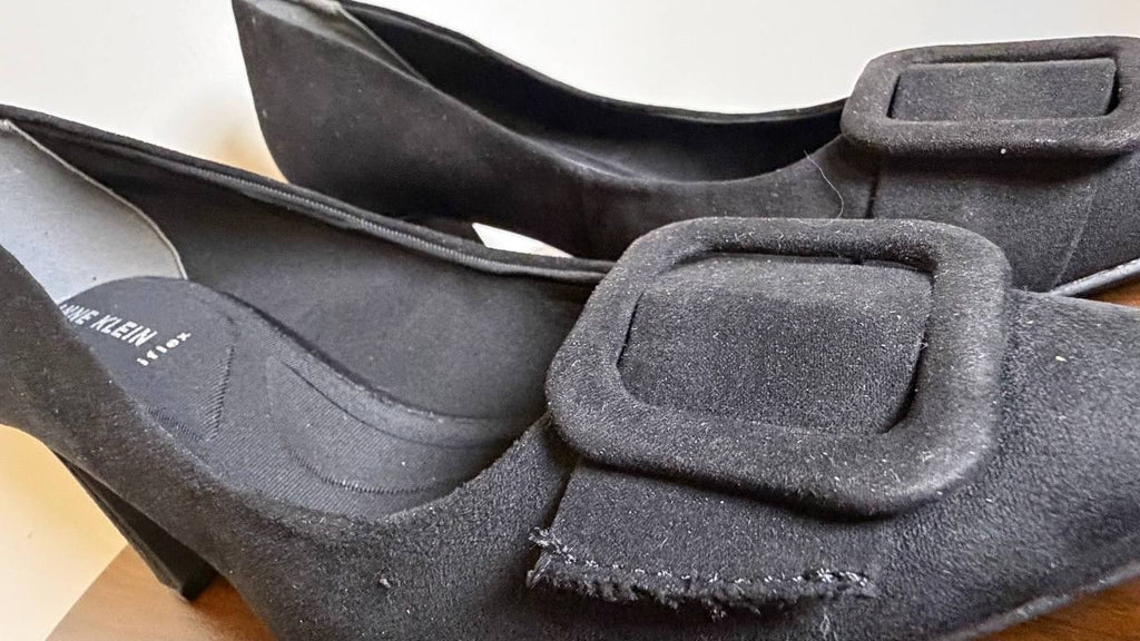 Anne Klein Slip‑On Pumps 9.5M Black Man‑Made New in Box MSRP $89