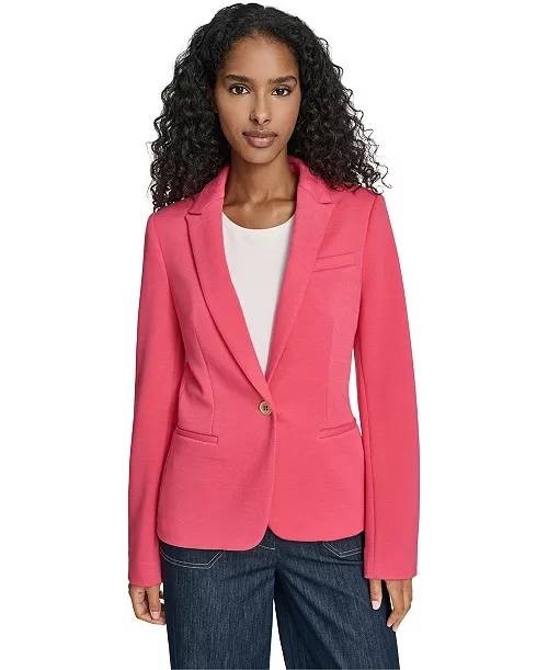 Tommy Hilfiger One-Button Blazer Rethink Pink 12 NWT $149