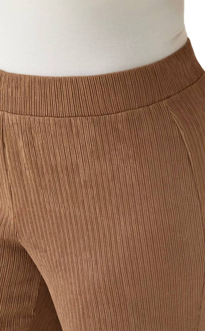 Anne  Klein  Plus  Size   Cropped  Pants  Brown  2X  Pre‑Owned  Good  $89