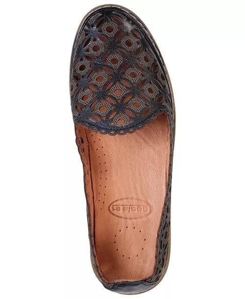 Cools 21 Flats 7.5 Black Leather Comfort Shoes New in Box