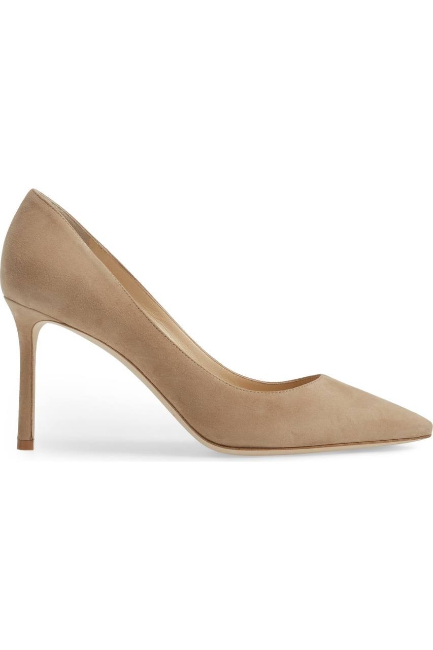 Jimmy  Choo  Pointed  Toe  Pumps  Beige  38  Pre‑owned  