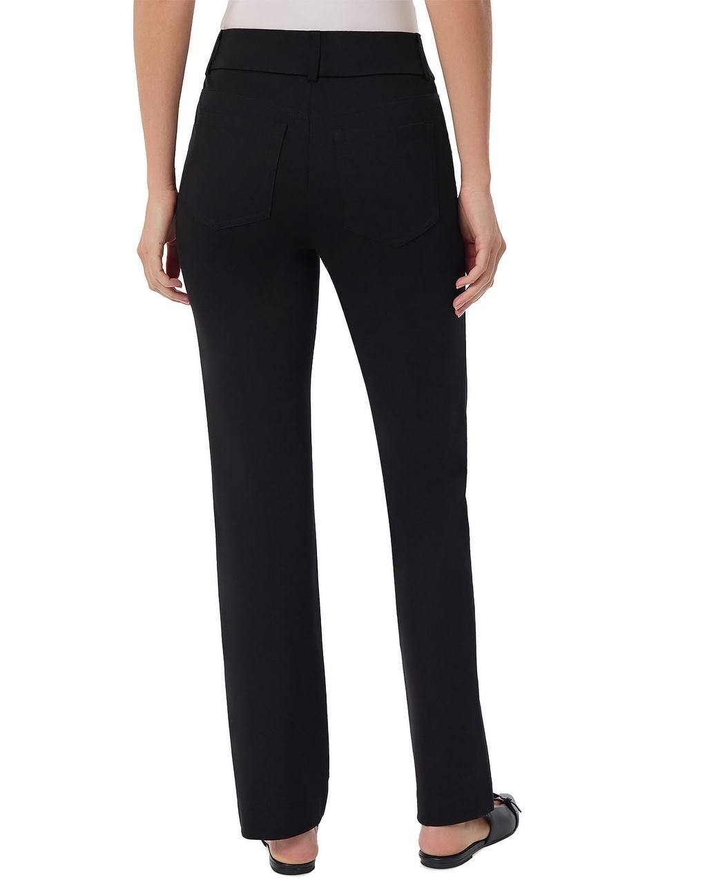 Jones New York Women’s Pull‑On Straight‑Leg Pants Black XL $79.50 NWT