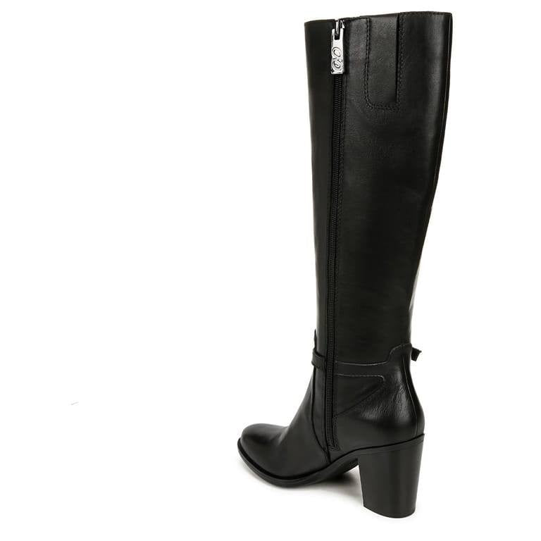 Naturalizer Kalina Extra Wide Calf Knee High Boots Black 8.5M Leather $289.99 NW