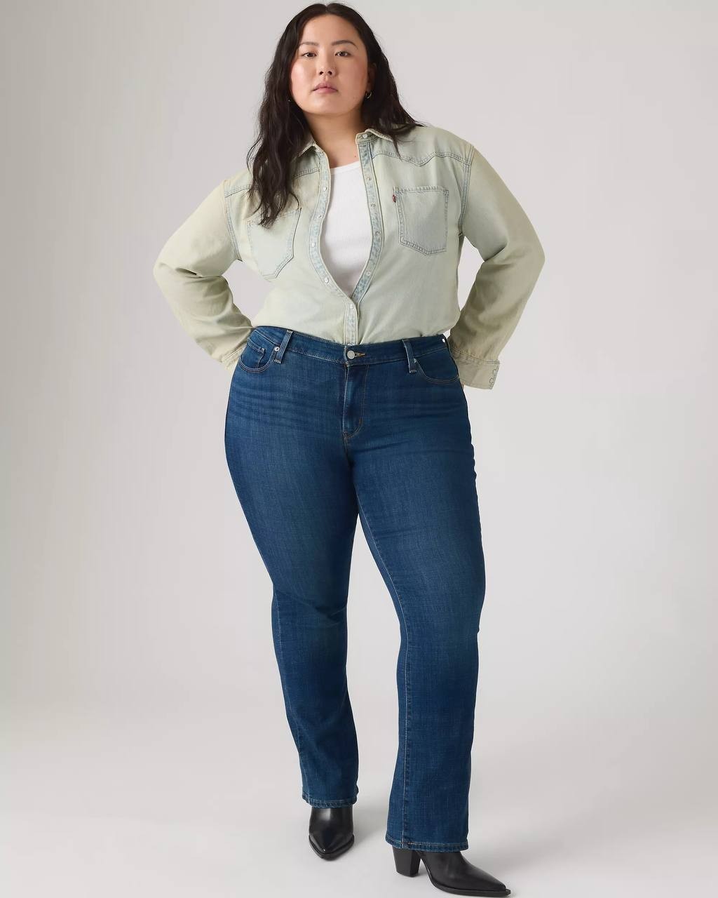 Levi’s Classic Bootcut Jeans Plus Size 26W Lapis Awe NWT $69.50