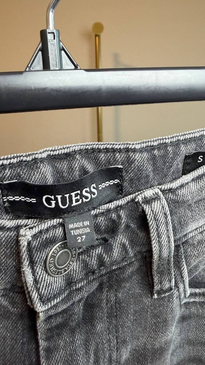 Guess 80s Straight Leg Jeans Grey 27x30 NWT $108