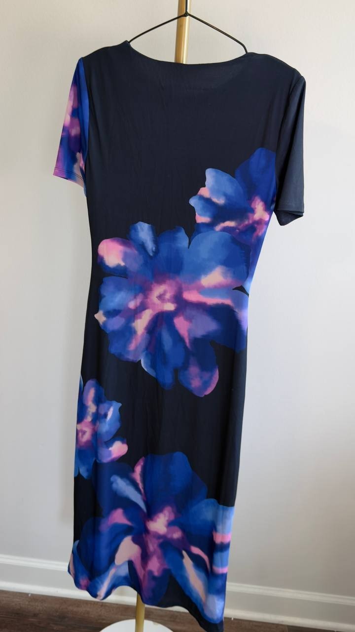 Ramy Brook Kamila Dress Navy Floral Jersey XS NWT $465