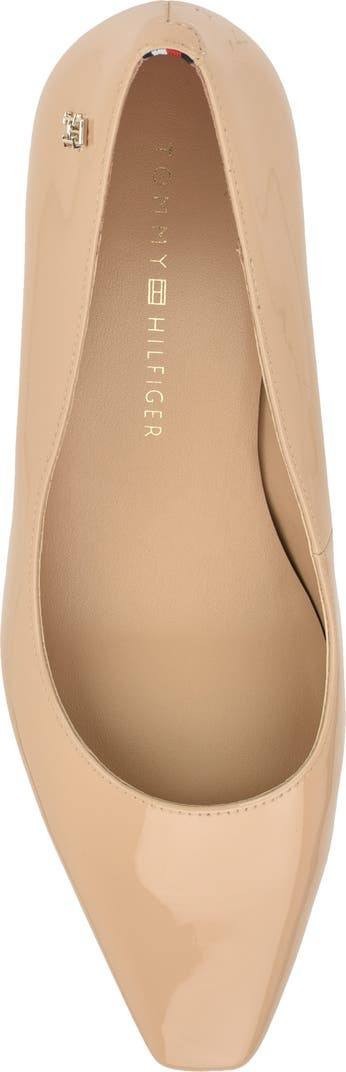 Tommy Hilfiger Opheili Block Heel Pumps Ivory 6.5M Synthetic MSRP $89 NWB