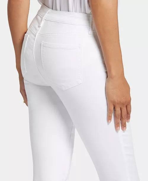 NYDJ Ami Skinny Ankle Jeans White Size 6 NWT Needs Wash $109