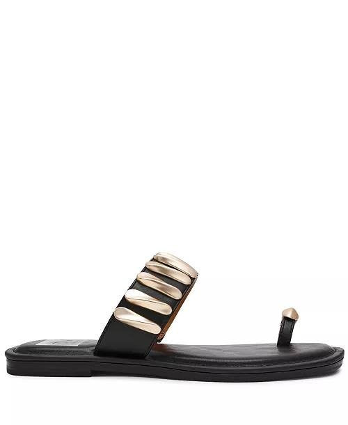DV  Dolce  Vita  Flat  Sandals  Black  6  New  $65