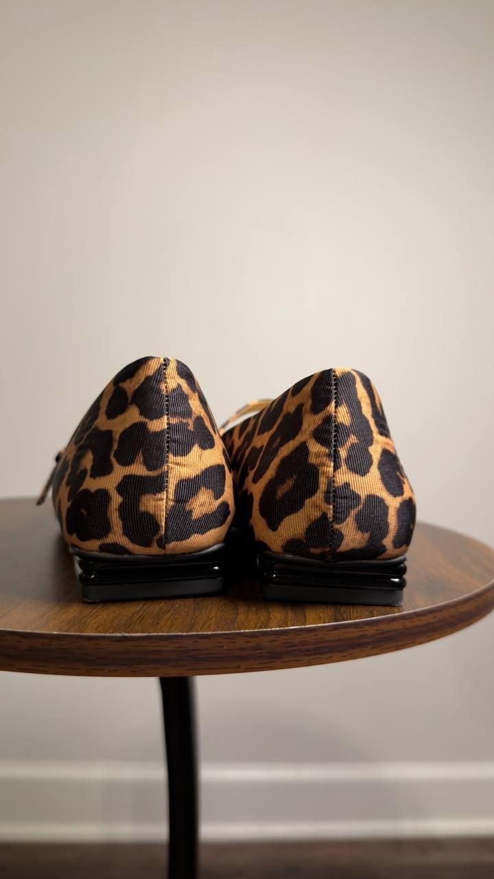 Franco  Sarto  Mary  Jane  Flats  Leopard  8M  New  $125