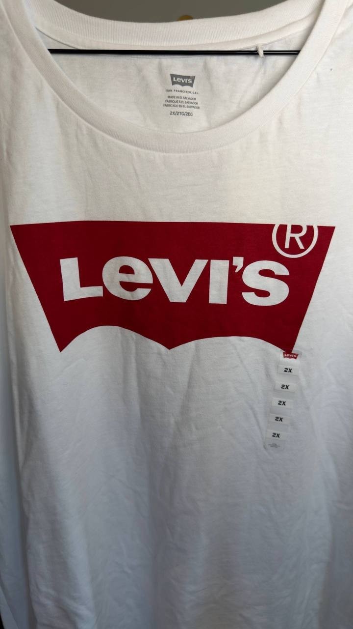 Levi’s Graphic Logo Favorite Short Sleeve Tee White 2X NWT $30