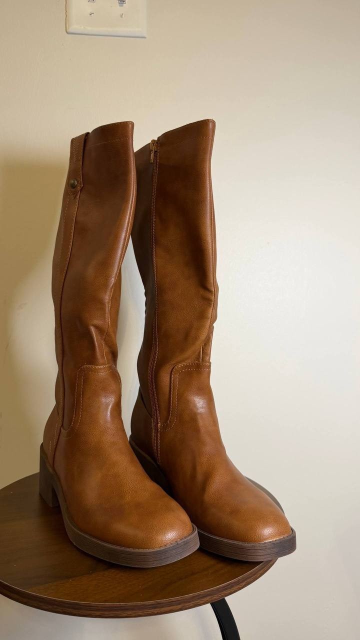 Blowfish Malibu Nomads Boots 10M Dark Honey Western Block Heel NIB msrp$109.99