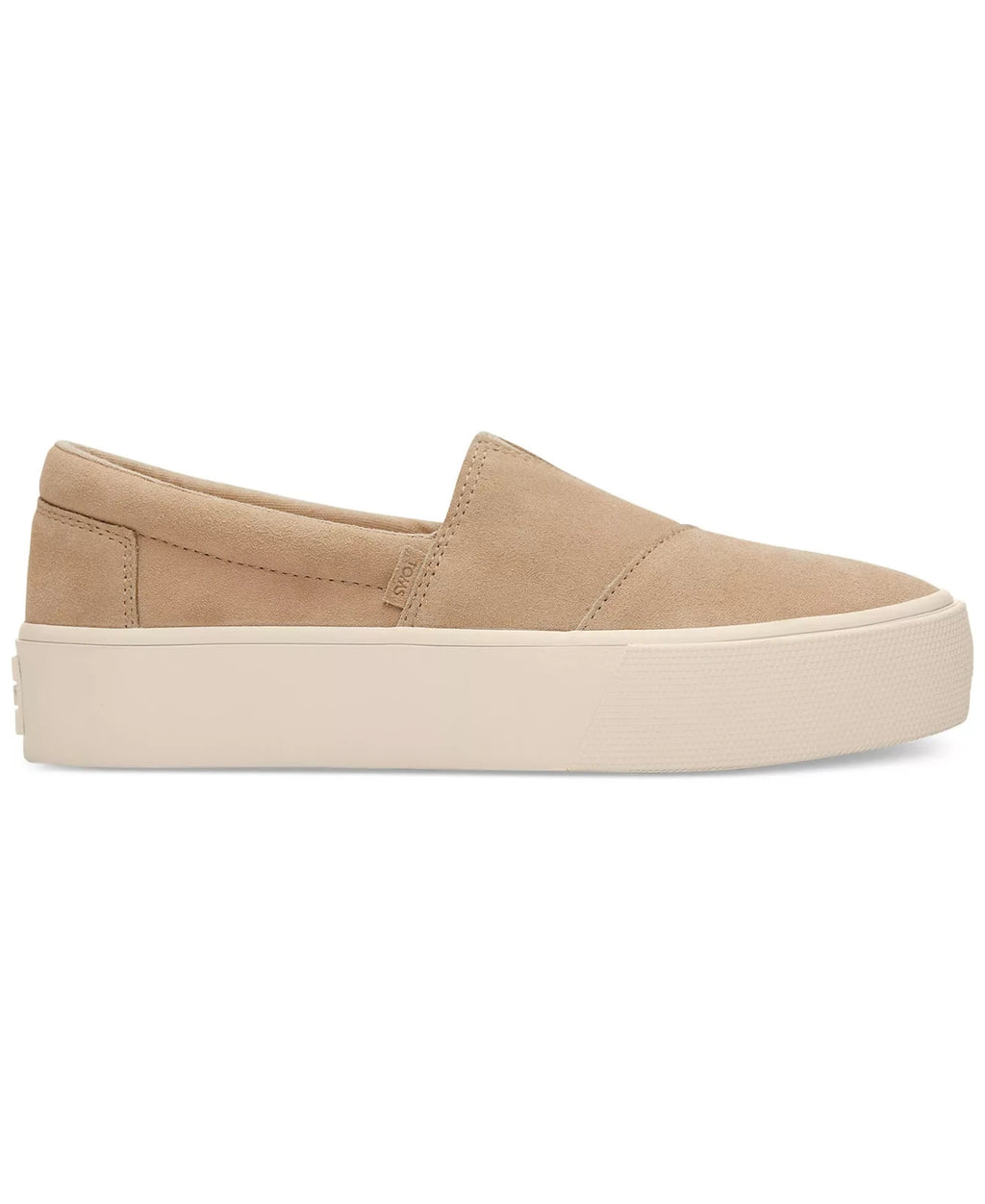 TOMS Alpargata Platform Flats – Size 11W –Oatmeal–New Without Box-Minor Dirt-$79