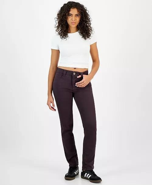 Democracy Women’s AB Solution Straight Leg Jeans Brown Size 10 NWT $78