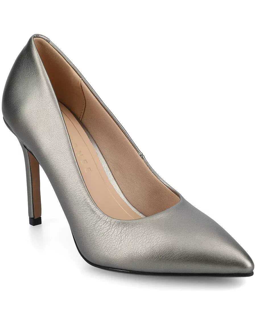Journee Collection Venus Pumps 12M Pewter Pointed Toe Stiletto NIB msrp$93