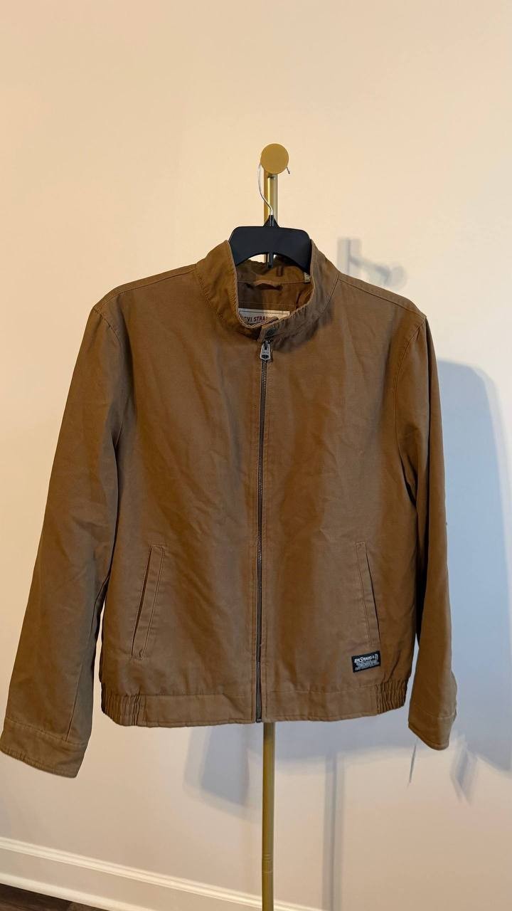 Levi’s Men’s Stand‑Collar Jacket Brown L $150 NWT
