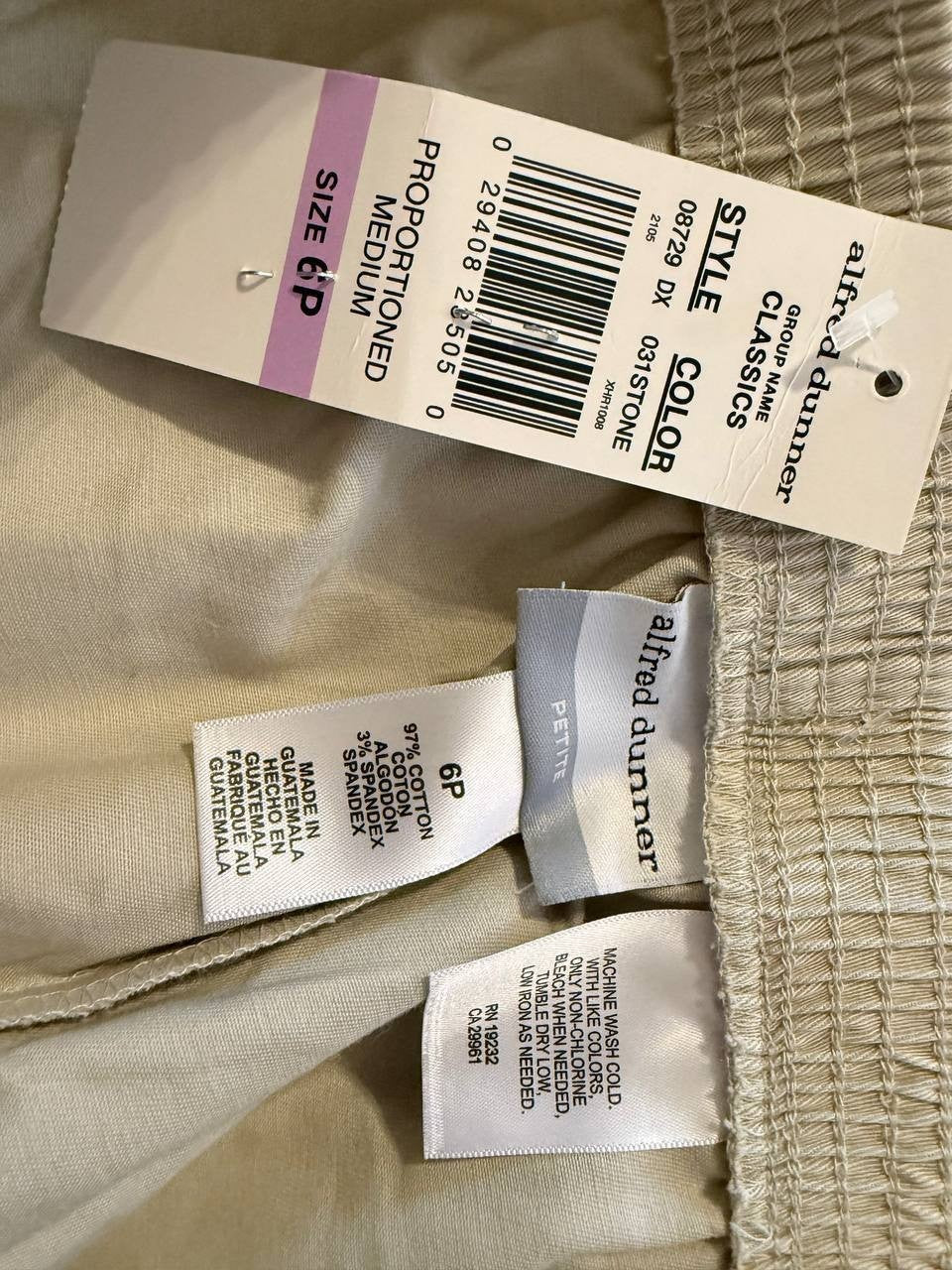 Alfred Dunner Women’s Plus Pull‑On Professional Dress Pants – Size 6P – NWT