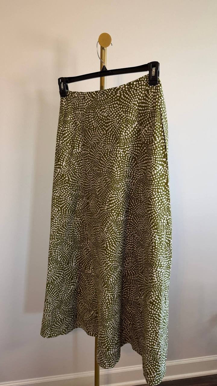 1.STATE Women’s Cotton Printed Maxi Skirt Multi 6 $99 NWT