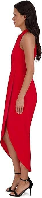 Julia Jordan Women’s Knot‑Neck Tulip Hem Halter Dress Red 8 $119 NWT