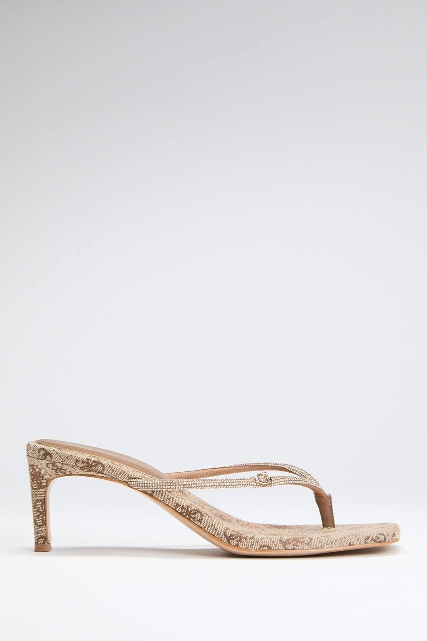 Guess  Thong  Dress  Sandals  Beige  8.5M  New  $99