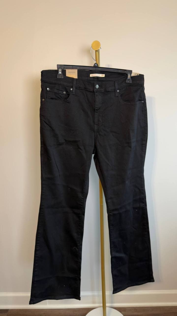 Levi’s 725 High Rise Bootcut Jeans Plus Size Black 18W NWT $75