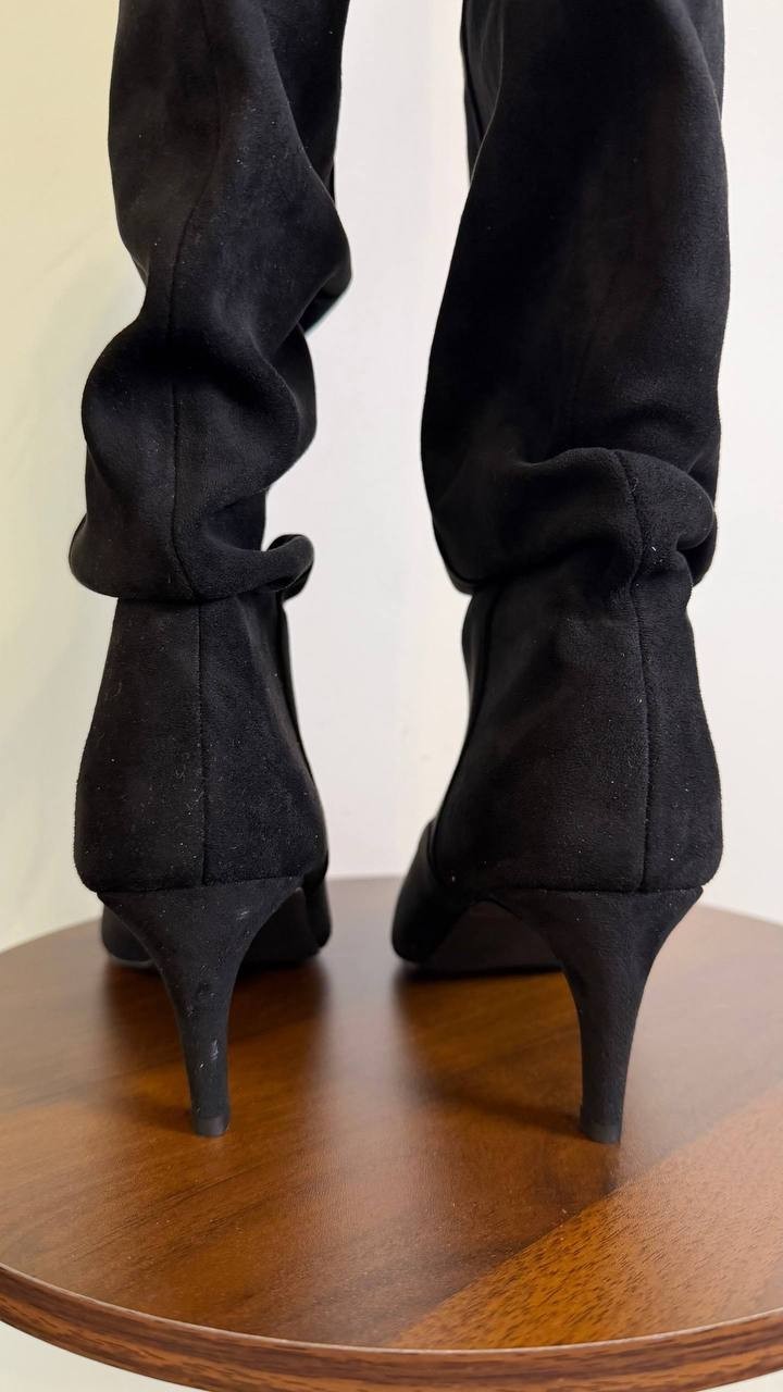 Madden Girl Women’s Stassi Over‑the‑Knee Boots Black 8.5 Fabric MSRP 135$— NWB