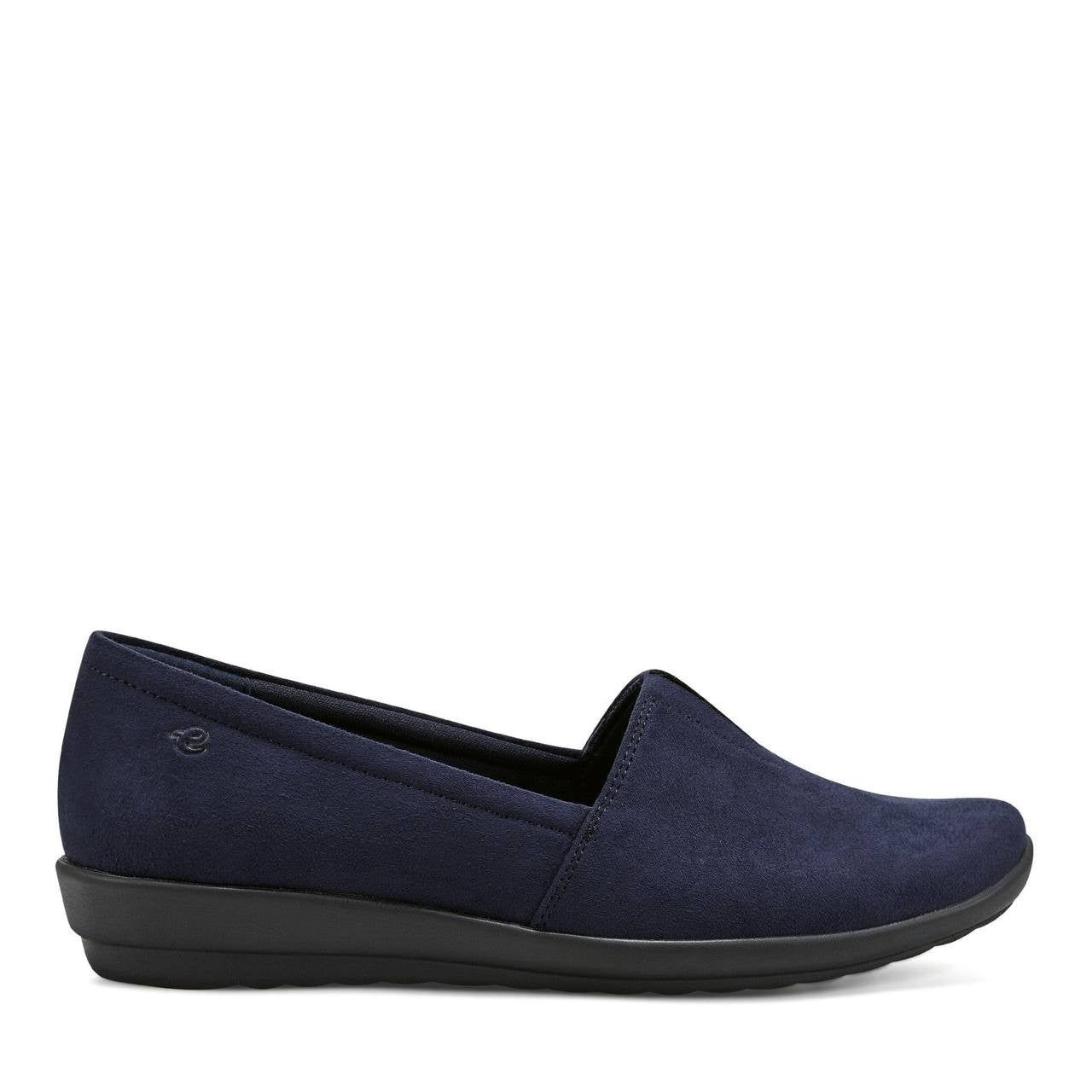 Easy Spirit Slip Ons Dark Blue Textile Size 8.5W New in Box MSRP $69