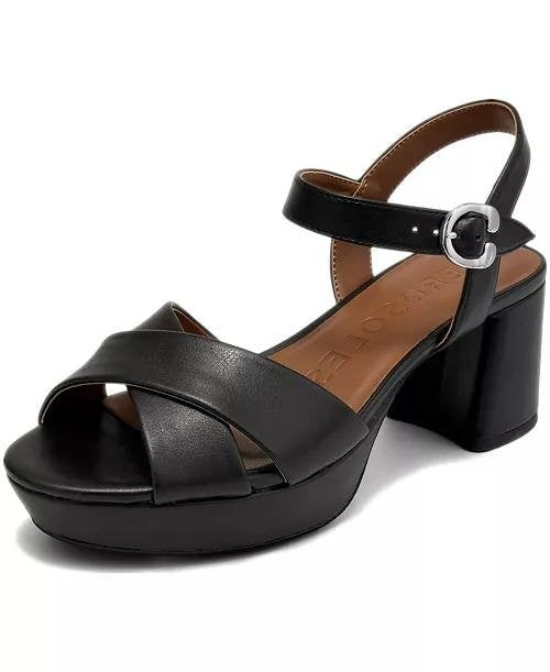 Aerosoles  Platform  Sandals  Black  7.5M  New  $99