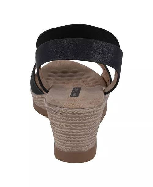 Good  Choice  Shoes  Wedge  Sandals  Black  8  New  $65