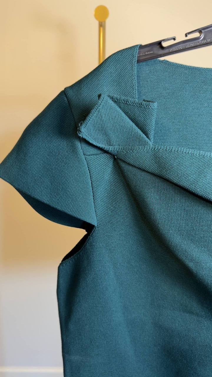 Donna Karan New York Women’s Cap‑Sleeve Sweater Green XL NWT $169