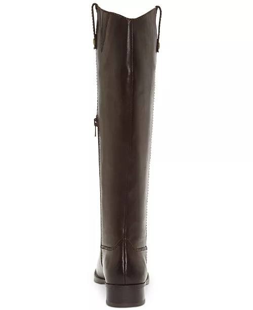 I.N.C.  Riding  Boots  Chocolate  Leather  6.5M  WC  New  $189.90