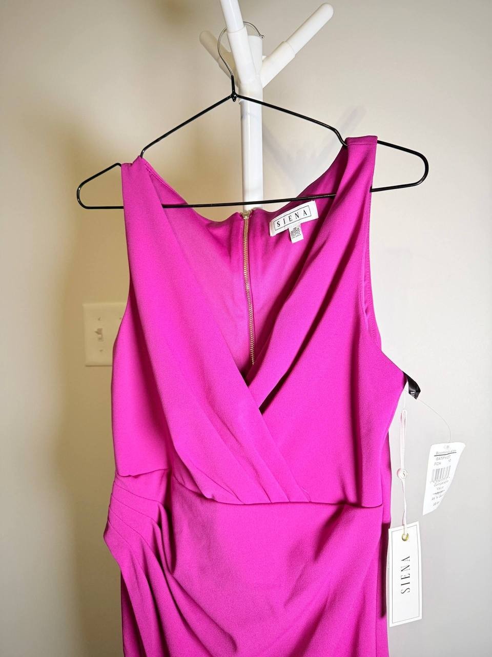 Sienna Origami Pleat Sleeveless Bodycon Dress – Pink– Size 10 – NWT – $108