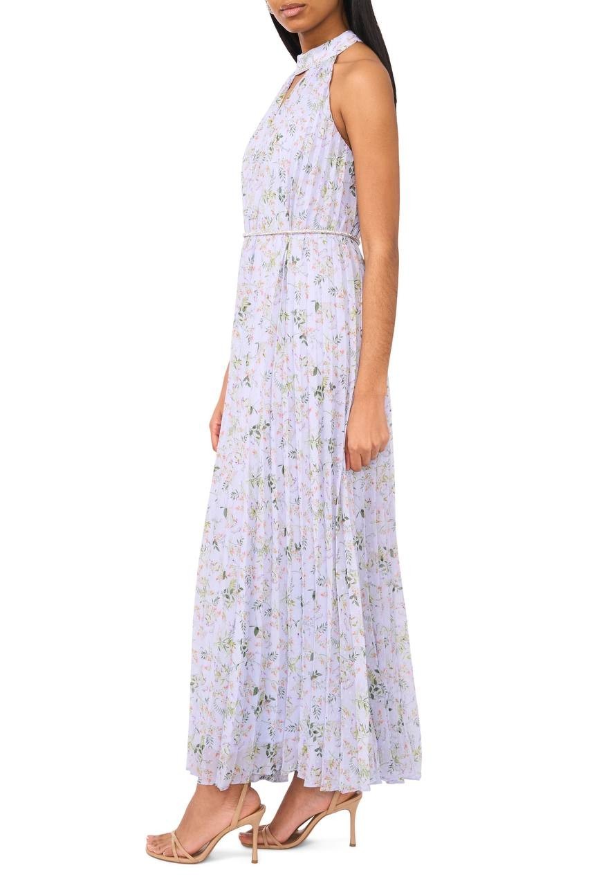 CeCe Maxi Dress Blue Floral S NWT $139.00